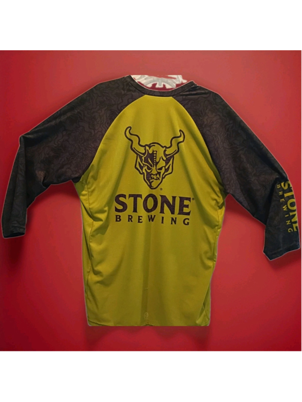 Canari Stone Brewing 3 4 Sleeve MTB Jersey Mens Medium Green